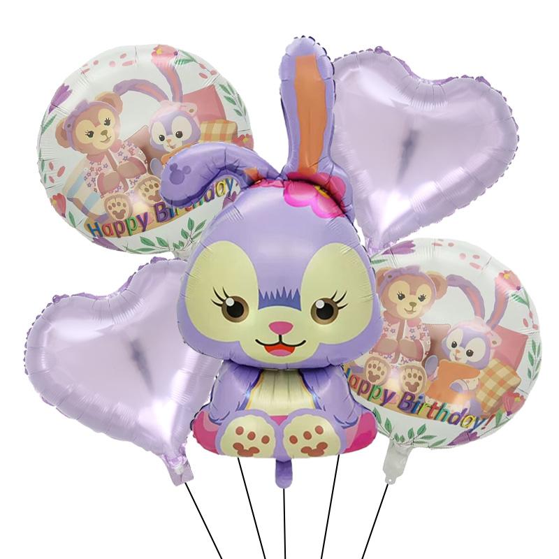 Disney Story  Lina Bell And Stellalou Cartoon Balloons Birthday Decor Baby Shower 32inch Number Foil Balloons Wedding Supplies