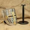Handmade Crusader Great Helm Steel Knight Helmet with Brass Cross