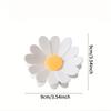 6pcs Daisy Petal Snack Sealing Clips 3D Magnetic Daisy Flower Shaped Plastic Food Clips for Chips Pet Food Kitchen Storage