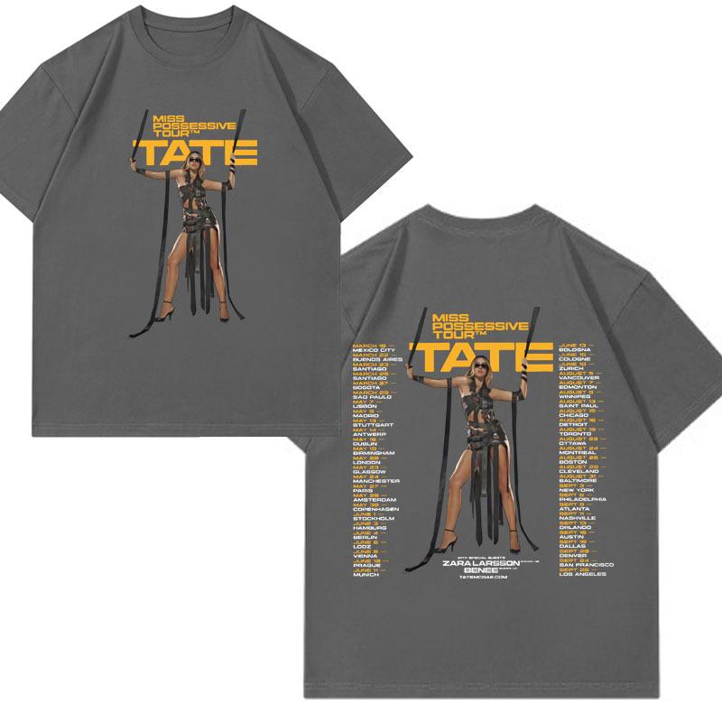 Dres Tate McRae 2025 Nová jaro-léto Pánské a dámské sportovní oblečení T8 McRae Fotbalový dres Tričko s V-výstřihem Y2k Oblečení