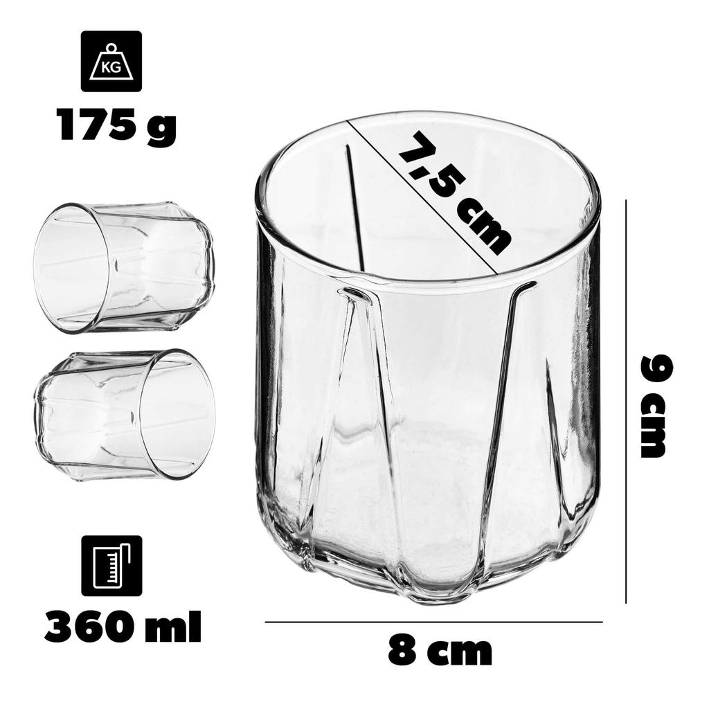 KADAX Szklanka Do Drinków I Napojów 360ml