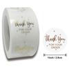 50-500pcs 1inch Clear Gold Foil Thank You Stickers for Envelope Sealing Label Stickers Pretty Things Inside for Gifts Package