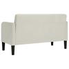 Two Seater Cream Sofa 109 cm Velvet
