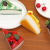 PU Fruit Cake Slice Model - Dessert Cream, Pudding, and French Mousse Display