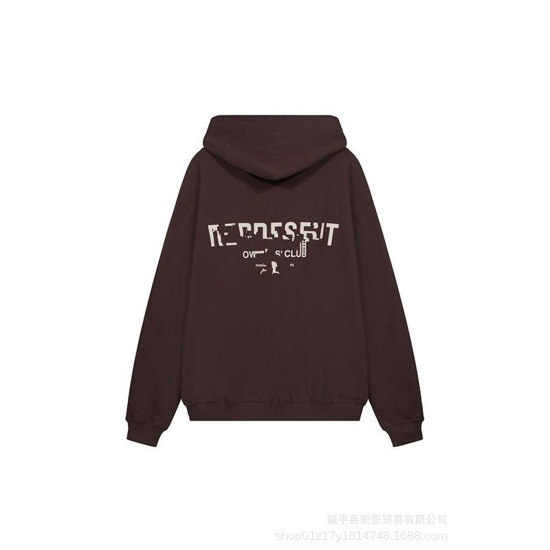 Oversized Cotton Hoodie Men Women Fall Streetwear Letter Print Loose Fit Casual Pullover