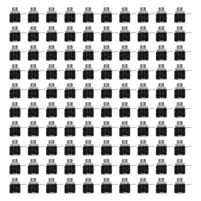 100Pcs 4mm Banana Plug Socket Binding Post Cross Connector Plug Socket Binding Post TerminalsBlack