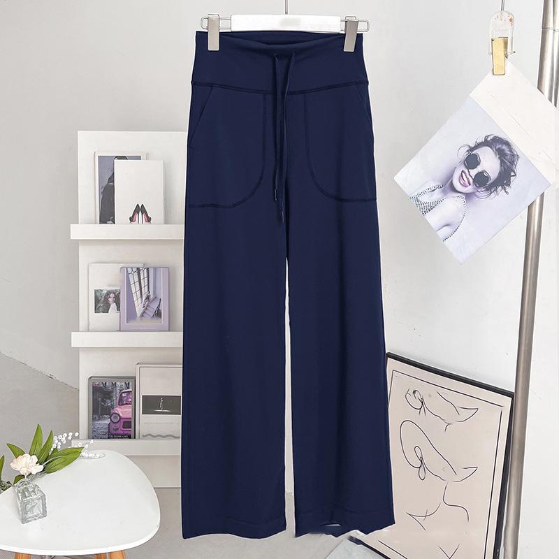 

Women s Loose Fit Sports Pants Pockets Straight Leg High Waist Athletic Fitness Pant Yoga Pants Pilates Trousers XS