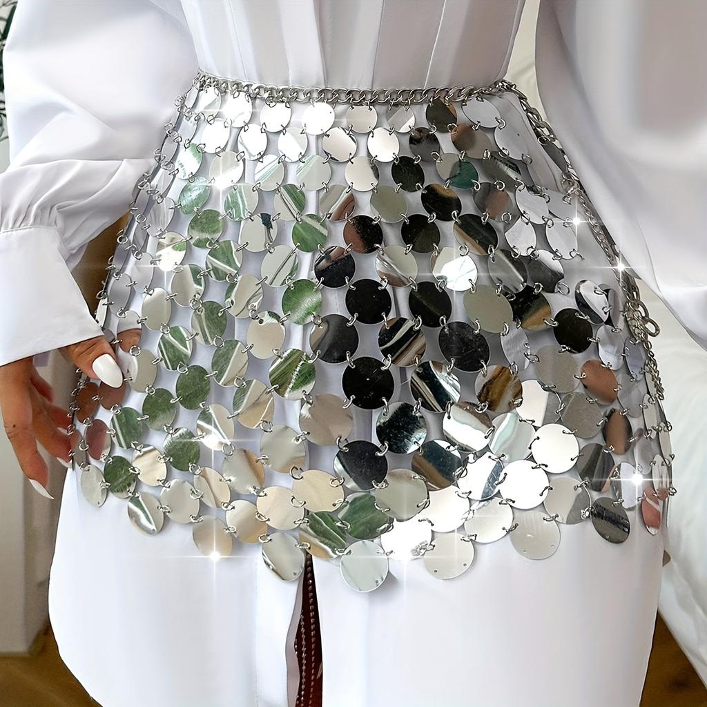 Sexy Perlen Pailletten Hosenträger Set Wilden Casual Stil Glänzend Glitter Körper Kette Zubehör Für Frauen Nachtclub Tanz Strand Party Tragen