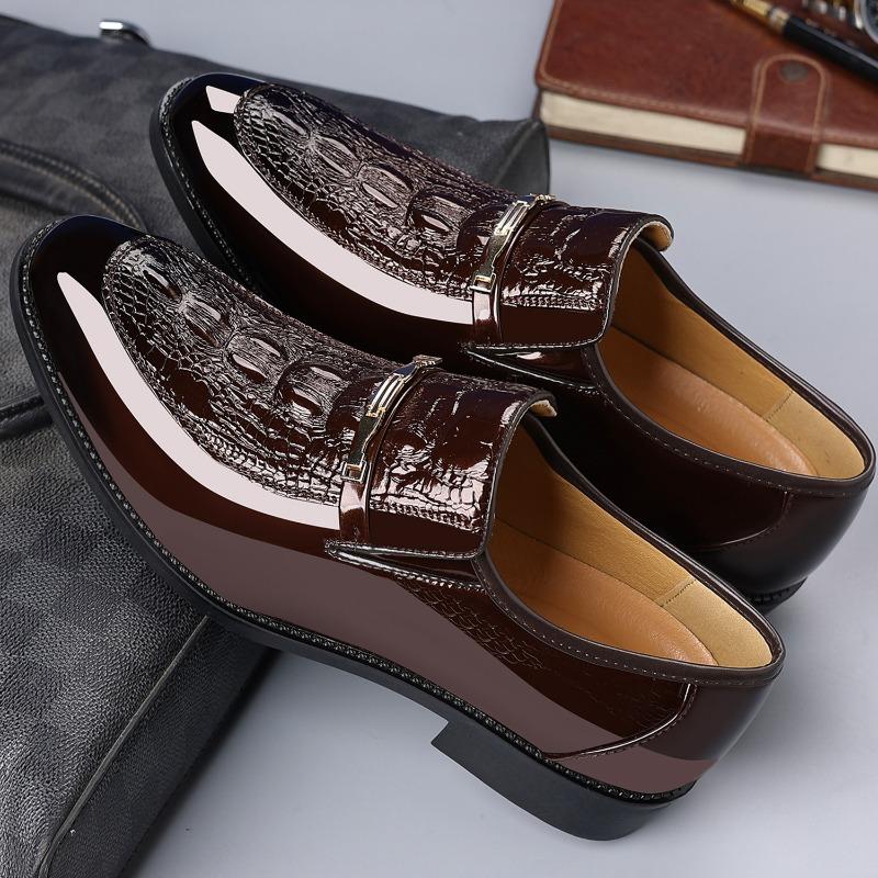Fashion Dress Shoes for Men Classic Business Casual Leather Shoes Luxury Party Wedding Shoes Men's Loafers Oxford Office Work Footwear
