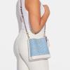 COACH Mollie Coated Canvas With Smooth Leather Bucket Bag, Handbag, Crossbody Bag, Shoulder Bag 22 Women's Blue CA583-IMUDY