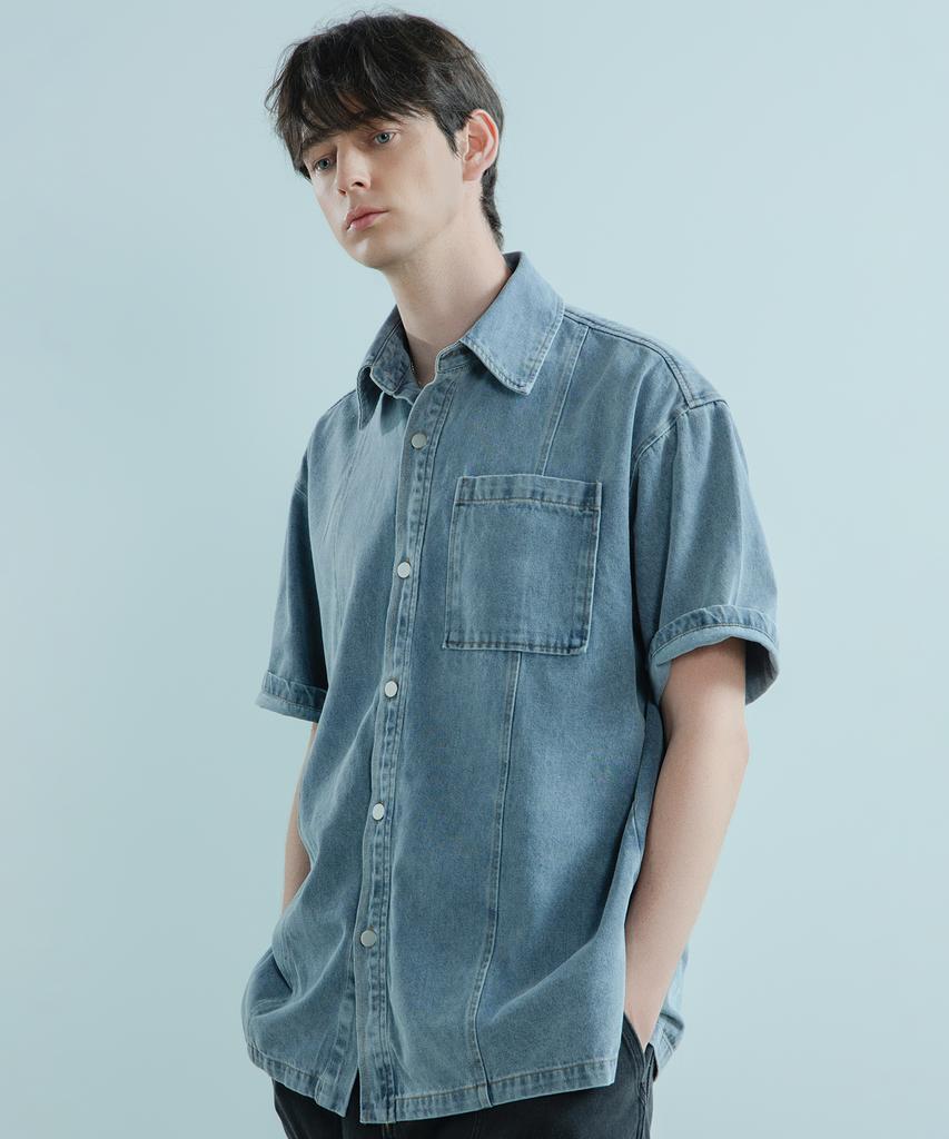 LOGSTORE Cut Denim Shirt