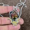 Ocean Jasper Gemstone Handmade 925 Sterling Silver Jewelry Pendant 2.01" KKG-561