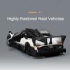 1/32 Pagani Zonda R Diecast Models Huayra Dinastia Alloy Toys Miniature Car Sound Light Pull Back Doors Openned Cars Child Gifts