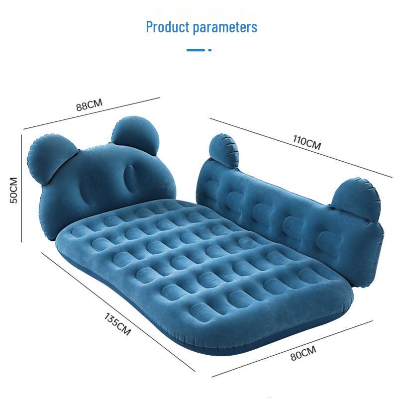 Inflatable Car Mattress for SUV and Sedan - Folding Travel Bed for Sleep and Self-Driving Tours