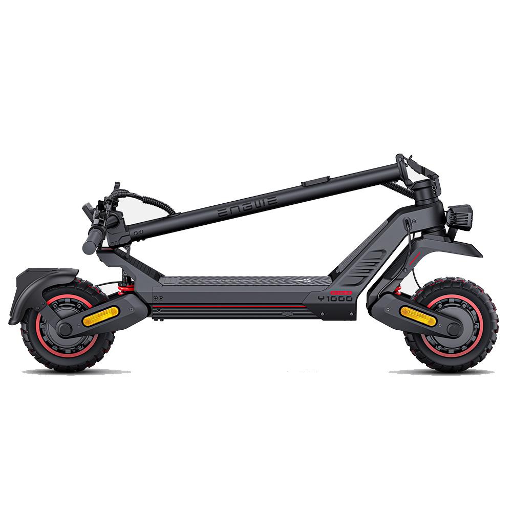 Electric Scooter Engwe Y1000 1200Wx2 Peak Motor Foldable City Electric Scooter Top Speed 25Km/h 10" Tire 52V 22.5AH Max Load 120Kg