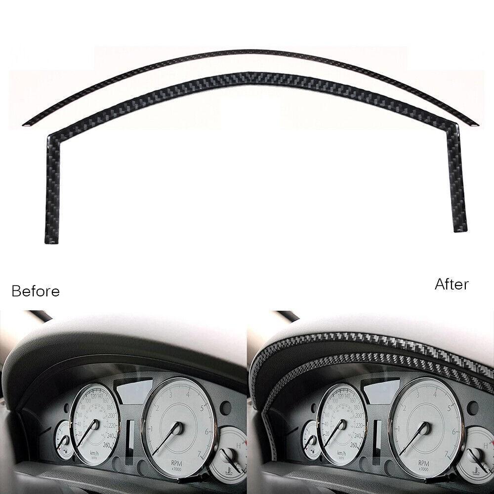 2Pcs For Chrysler 300 05-07 Carbon Fiber Interior trument Cluster Panel Cover