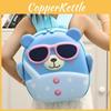 Kids Cartoon Sunglasses Bear Backpack With Oxford Fabric For School Use
