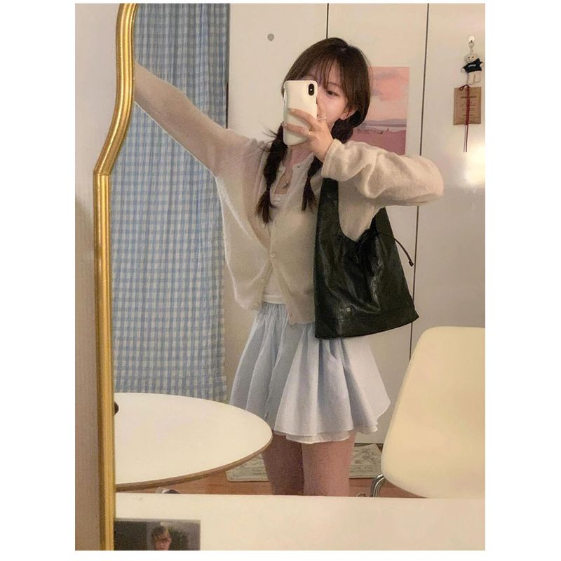 

South korea Niche Depound Tote Bag 2025 New Spring and Summer Bow Large Capacity All-Match Shoulder Underarm Bag Black small size