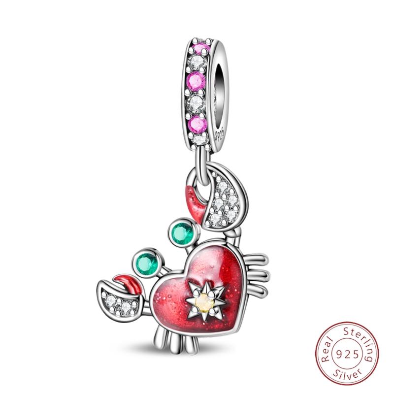 Sweety Copper Cake Poodle Crown Flowers Lover Luminous Charms Beads Fit 3Mm Bracelets Diy Fine Jewelry Making