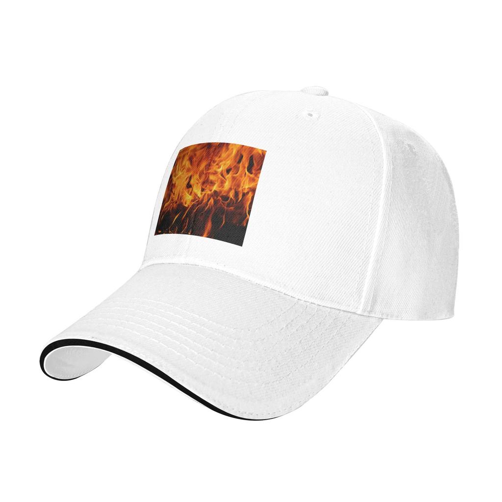 Burning Fire With Sparks Cap Fashion Casual Baseball Caps Adjustable Hat Hip Hop Summer Unisex Baseball Hats Customizable