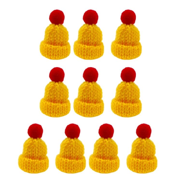 Confezione da 10 Mini Cappelli a Maglia per Artigianato Fai-da-Te Bambina Bambino