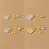 1/12 Puppenhaus Mini Brot Hamburger Saft Set Puppenhaus Simulation Frühstücksessen Dekor Puppenhaus Küche Rollenspiel Spielzeug