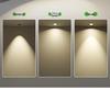 Anti-Glare Recessed Downlight with Integrated Spotlight for Living Room Ceiling