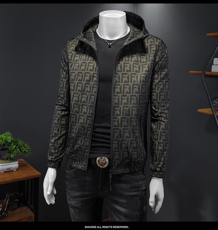 European Style Men's Spring/Autumn 2025 Trendy Casual Hooded Jacket