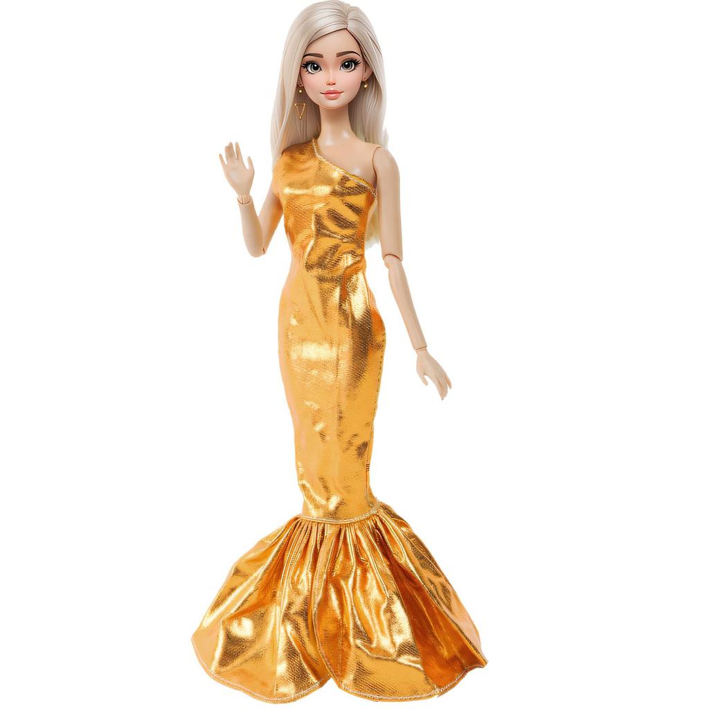 5 PCS/Set Fashion Doll Dress Shiny Fishtail Clothes for 30cm Doll Kids Toy Gift Accessories