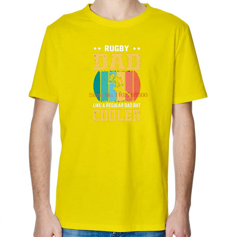 Rugby Dad Like A Regular Dad But Cooler Vintage Shirts Graphic Tee Tops TShirt New Arrival Goods Cotton Mens TShirts