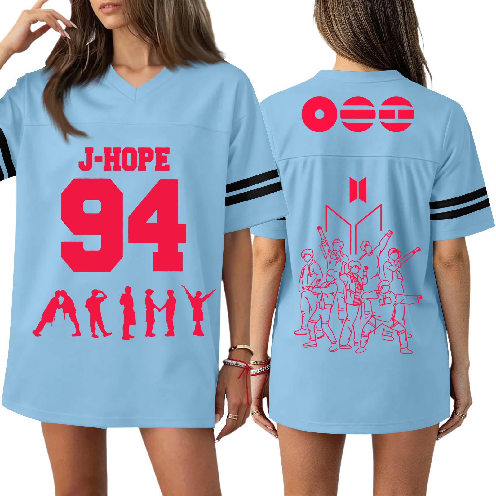 

Женская повседневная модная спортивная футболка с V-образным вырезом, принтом и короткими рукавами XXL синий