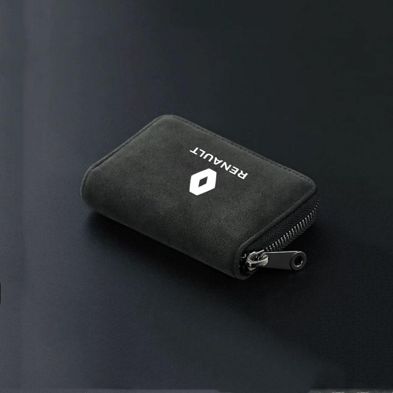 Car Suede Leather Portable Storage Box Key Bag for Renault Scenic Clio Laguna Fluence Megane Trafic Talisman Twingo Accessories R777