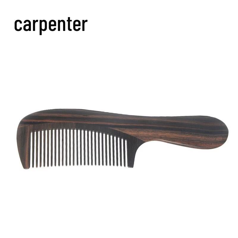 Tan Mujiang Black Ebony Wood Comb Gift Set