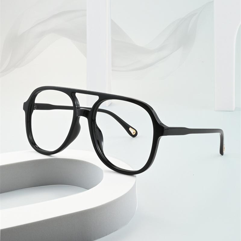 Fashion Pilot Oversized Reading Glasses Woman Flower Double Bridges Eyeglasses Frames Female Anti Blue Light Presbyopia Eyewear