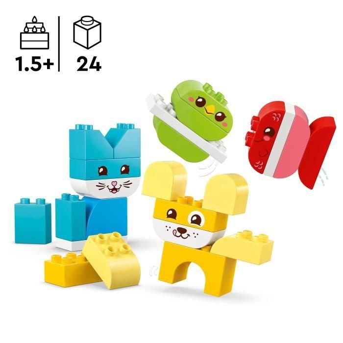 LEGO DUPLO Meu Primeiro 10477 Os Animais Criativos Fofos 3 em 1 - Jogo Criativo 1 ano - Motricidade
