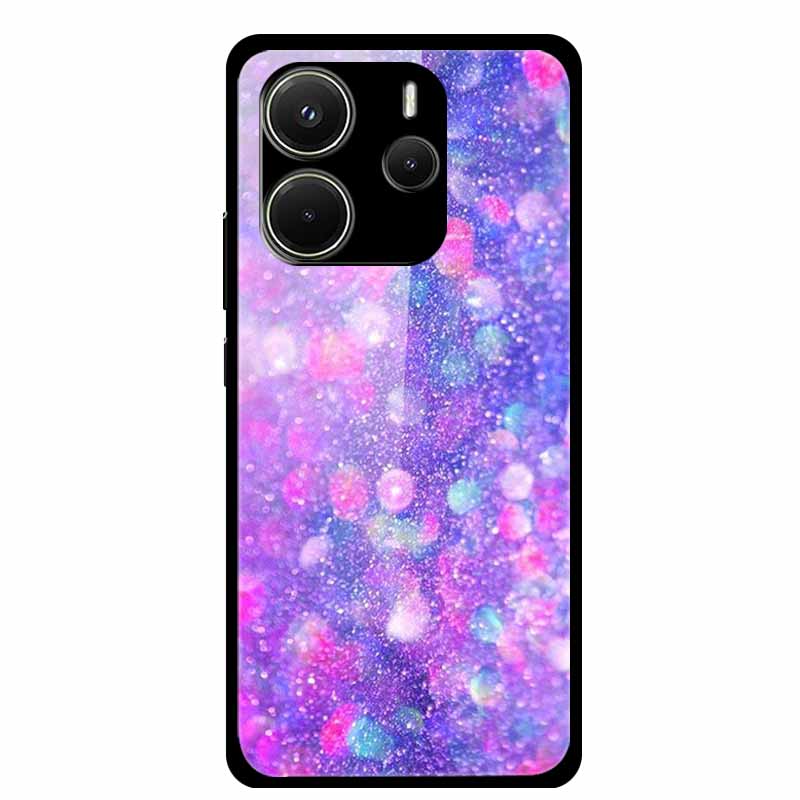 Case For Redmi Note 14 4G Case Note14 Coque Tempered Glass Hard Back Cover For Xiaomi Redmi Note 14 5G Phone Case Soft Bumper