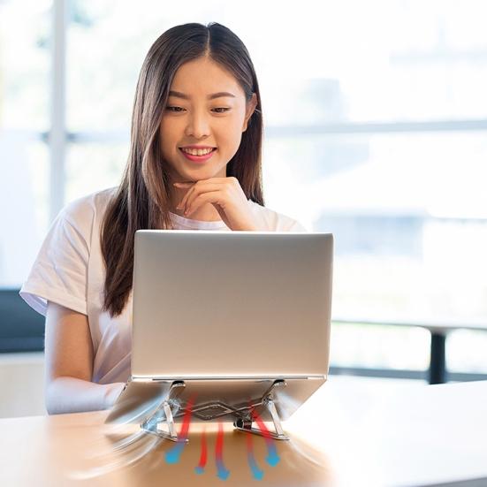 Foldable Adjustable Aluminum Alloy 11-17inch Laptop Heat Dissipation Bracket