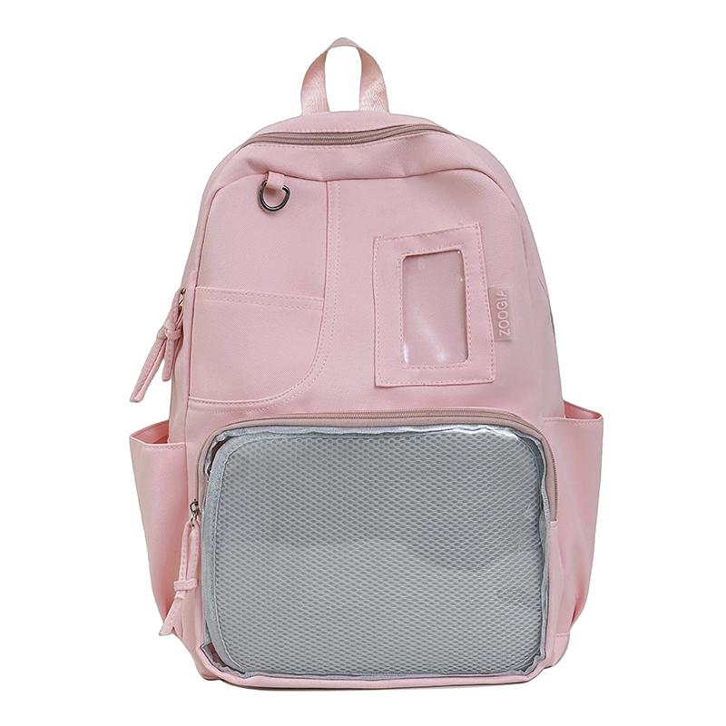 New Harajuku Ita Bags Women Lolita Transparent Daypack High Capacity Ladies Sweet Cute Y2k Backpacks Japanese Kawaii School Bag