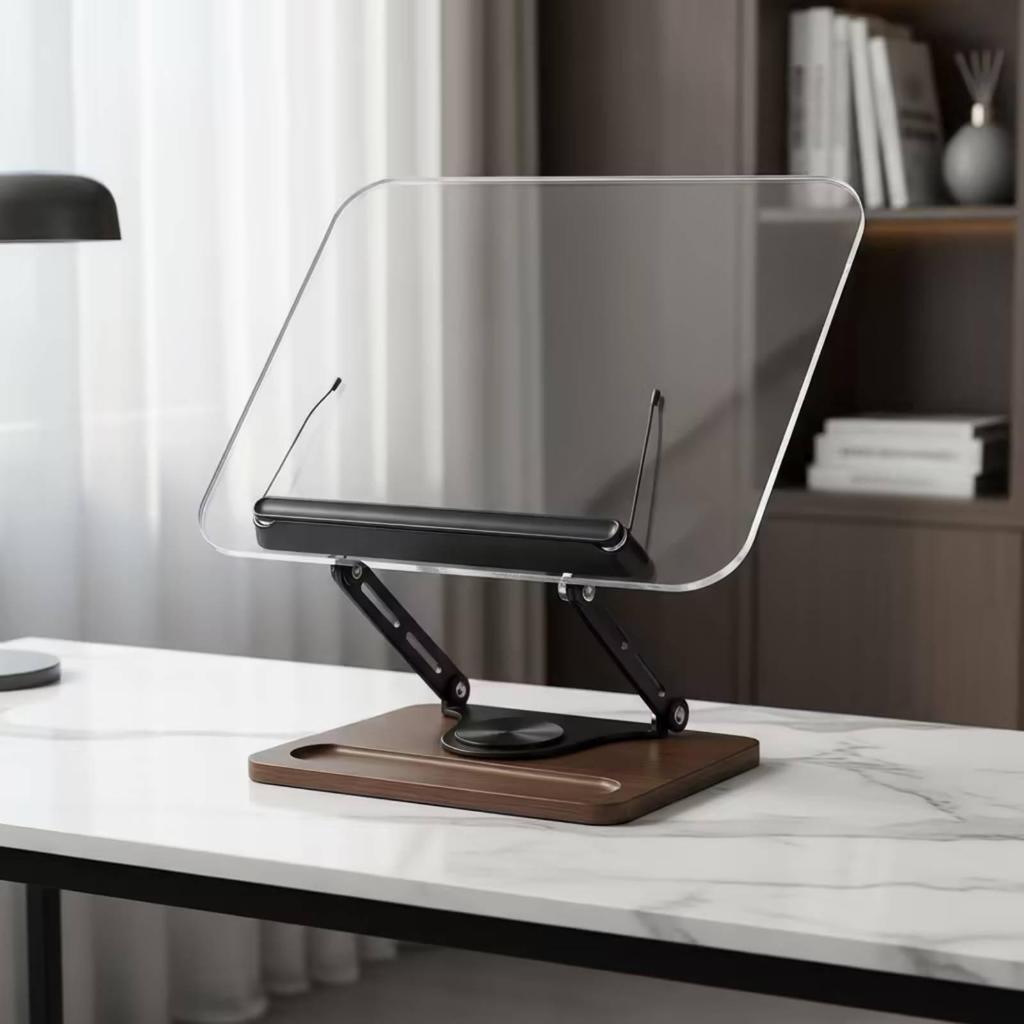 Desktop Reading Stand Smooth Book Featuring Weighted Base Portable