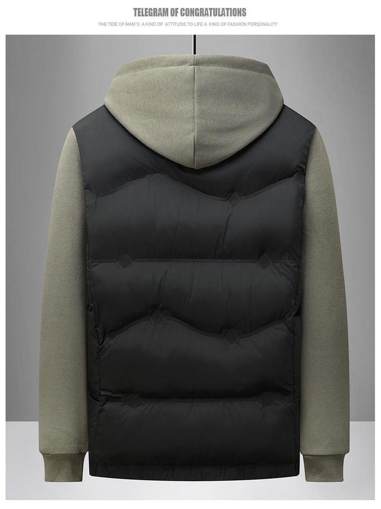 2025 Men's Thickened Warm Winter Cotton Jacket - Casual Cold-Proof Outerwear Vest