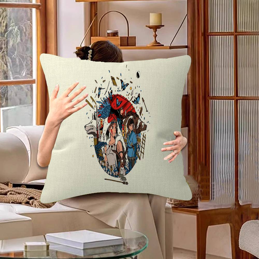 Anime P-Princess M-Mononoke Lucky Dragon pillow cover sofa cushion cover home room decoration children gift