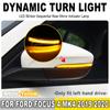 Car Accessories LED Dynamic Turn Signal Side Wing Mirror Indicator Light Lamp For Ford Focus 4 MK4 2019 2020 ST 2021 LHD