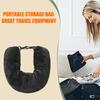 Fillable Neck Pillow Space-saving Portable Travel Pillow Refillable Fillable Clothes Neck Support Cushion For Car Train Airplane