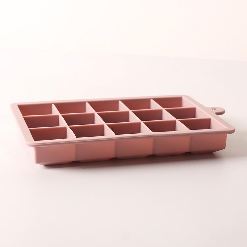 Silicone Ice Cube Trays with Lids: 15-grid & 24-grid Food-Grade Molds 