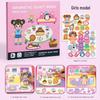 Wooden Magnetic Dress-Up Book for Kids: A Quiet Life Educational Toy for Fine Motor Skills Development