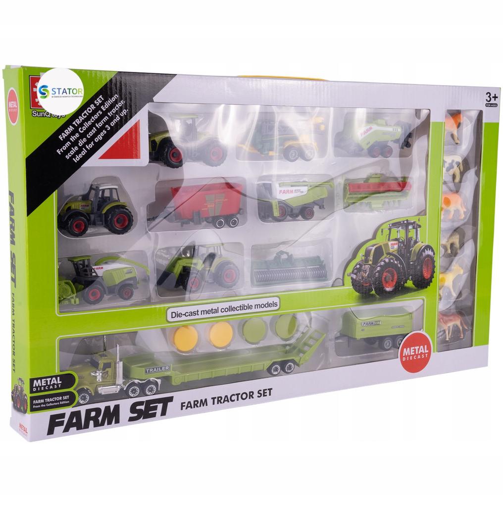 [PACZA][1] Tractor Tractor Agricultural Machinery Farmer Z553 Set