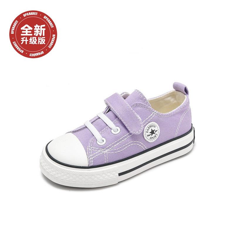 2025 Spring New Korean Version of Children's Board Shoes Boys Canvas Shoes Versatile Baby Girl Casual Shoes Children's Cloth Shoes Tide