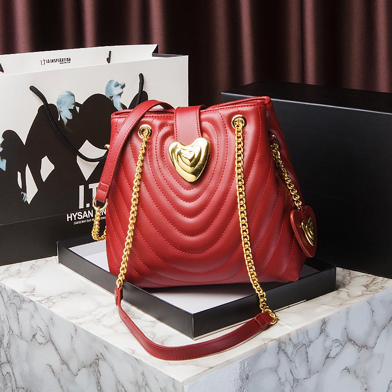 Red Wedding Bag Bridal Bag Women'S Bag Mom Bag Engagement Handbag Large Capacity Shoulder