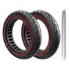 2pcs 8.5 Inch Electric Scooter Solid Rubber Tire with Mounting Tool Tire Lever Puncture-proof Solid