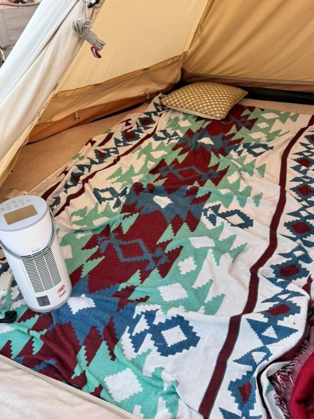 Fruit Peel Forest West Coast Style Native American Pattern Kilim Ortega Pattern Multifunctional Outdoor Camping Rug Blanket 160x220cm…